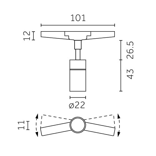 Yori Outline 24V - Precision Curved Ø22mm hover