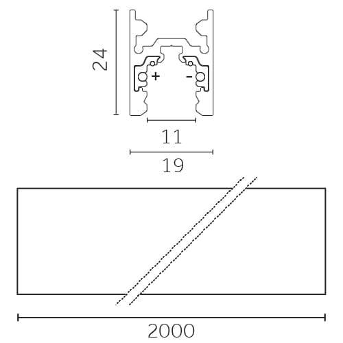Track Outline 24V - Pendant 2