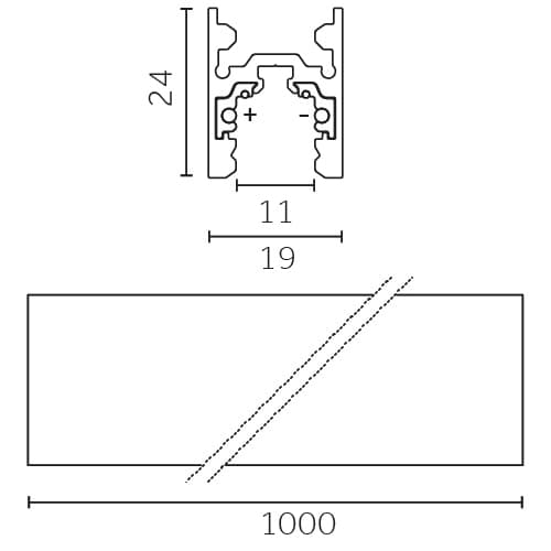 Track Outline 24V - Pendant hover