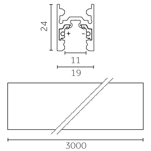 Track Outline 24V - Pendant 3