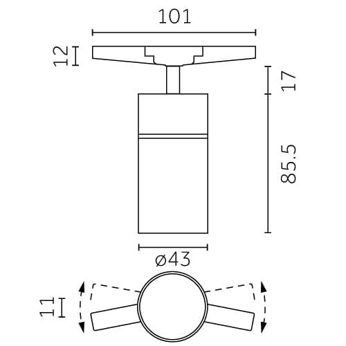  Yori Outline 24V - Precision Curved Ø43mm hover
