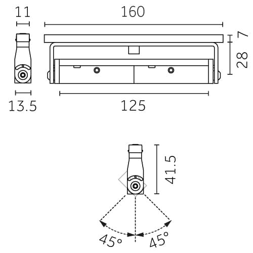 Incline Outline 24V - Adjustable 125 hover